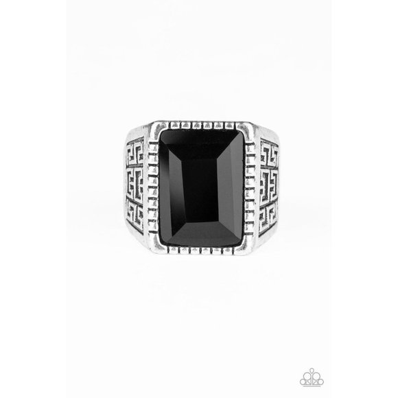 Paparazzi Accessories Other - Winning Attitude - Black Men's Urban Ring